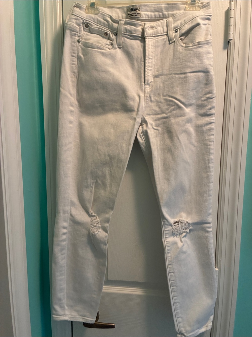 J. Crew White Slim Straight  woman’s  Jeans